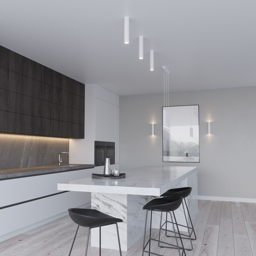 Lustră suspendată cu cablu LAGOS 2xGU10/10W/230V albă