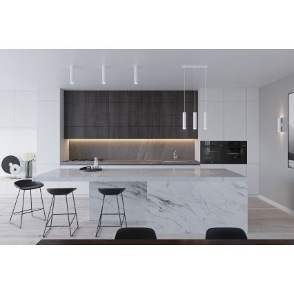 Lustră suspendată cu cablu LAGOS 2xGU10/10W/230V albă