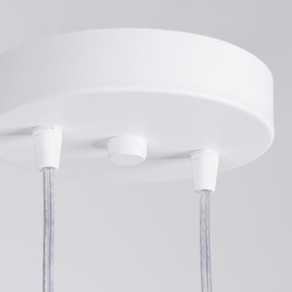 Lustră suspendată cu cablu LAGOS 2xGU10/10W/230V albă