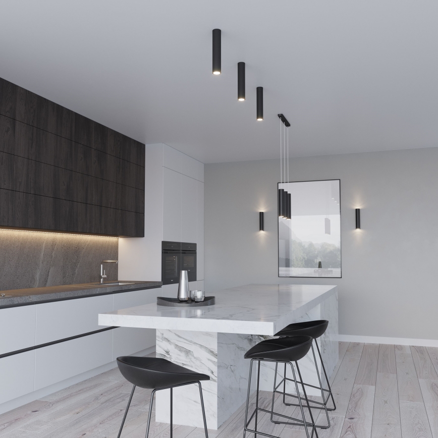 Lampă suspendată pe cablu LAGOS, 2 x GU10, 10 W, 230 V, negru