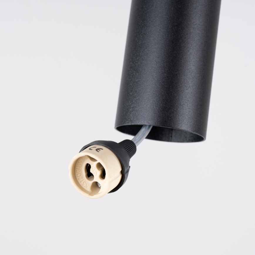 Lampă suspendată pe cablu LAGOS, 2 x GU10, 10 W, 230 V, negru