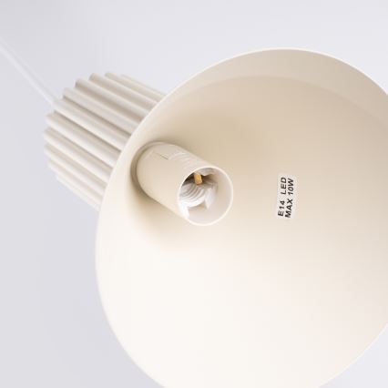 Lustră pe cablu ESTRIA 3xE14/10W/230V Ø 30 cm crem
