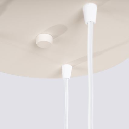 Lustră pe cablu ESTRIA 3xE14/10W/230V Ø 30 cm crem