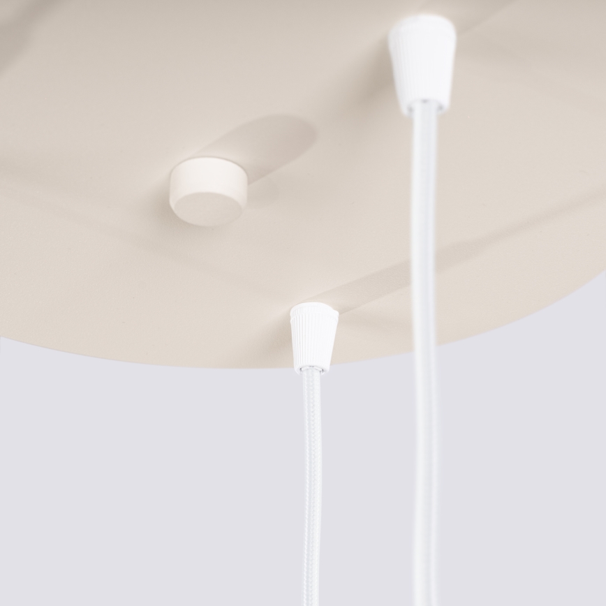 Lustră pe cablu ESTRIA 3xE14/10W/230V Ø 30 cm crem