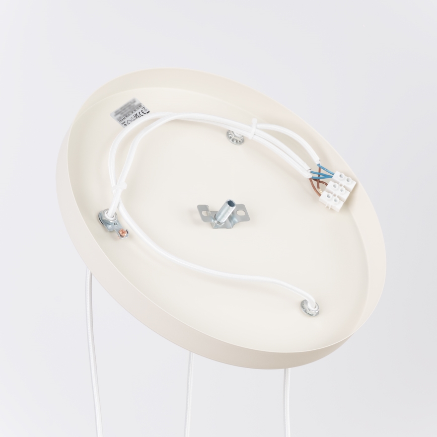 Lustră pe cablu ESTRIA 3xE14/10W/230V Ø 30 cm crem