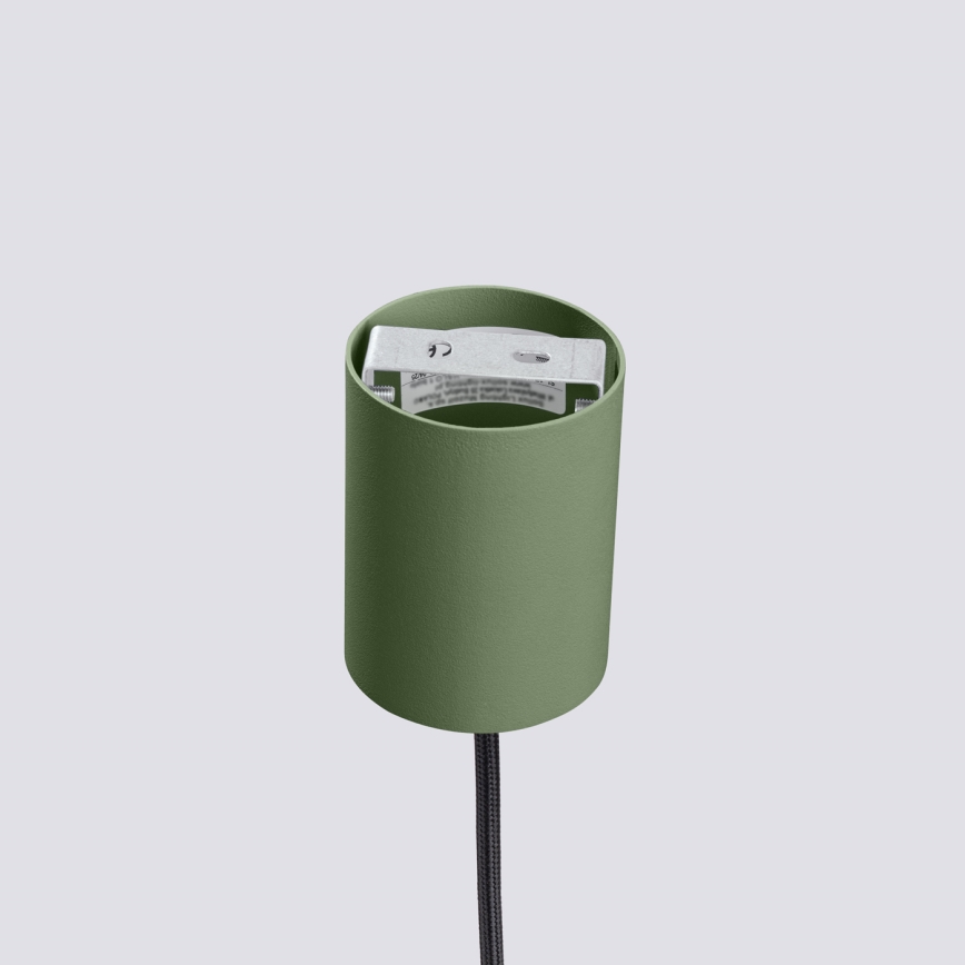 Lustră suspendată pe cablu ESTRIA, 1xE14/10W/230V, Ø 14 cm, verde