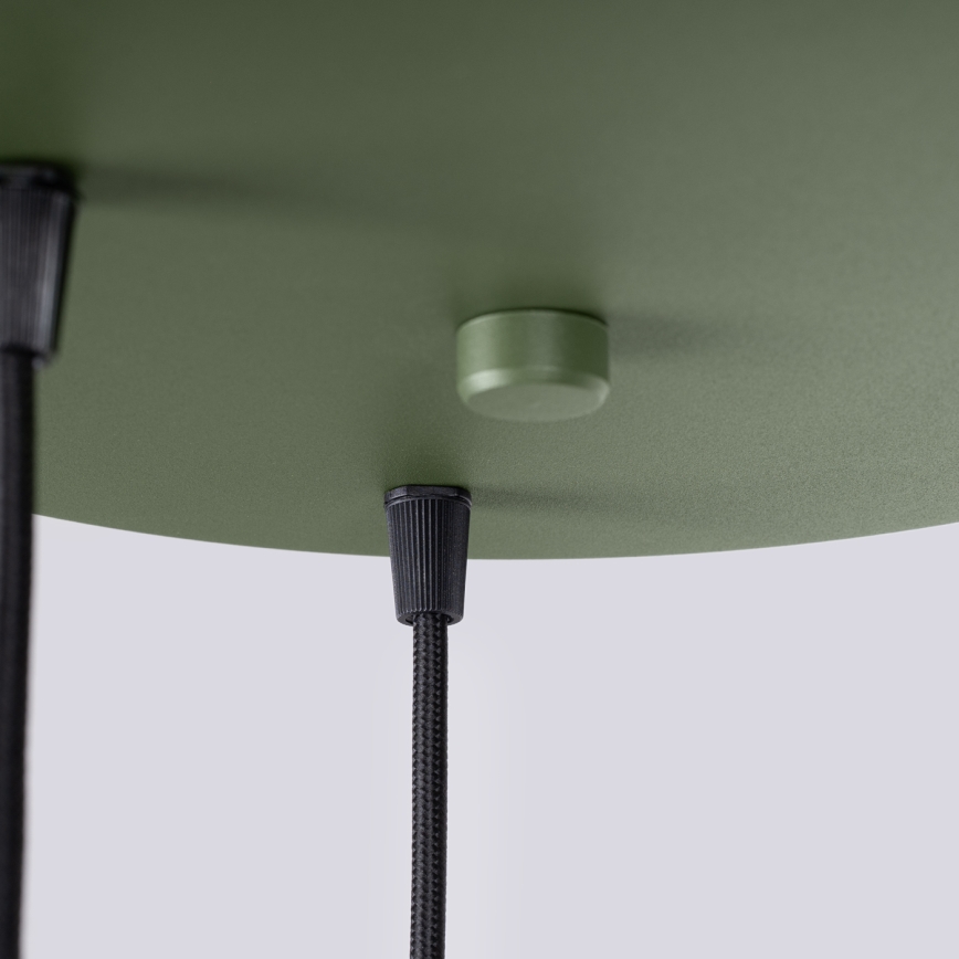 Lustră pe cablu ESTRIA 3xE14/10W/230V, diam. 30 cm, verde