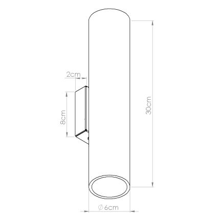 Aplica de perete LINO 2xGU10/10W/230V, fag