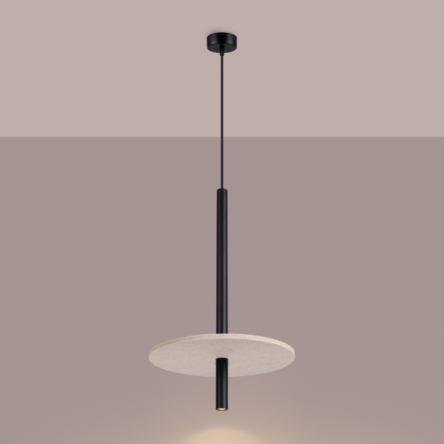 Pendul cu cablu FELTRO 1xG9/8W/230V negru/crem