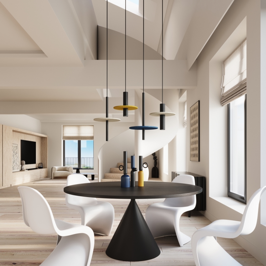 Pendul cu cablu FELTRO 1xG9/8W/230V negru/crem