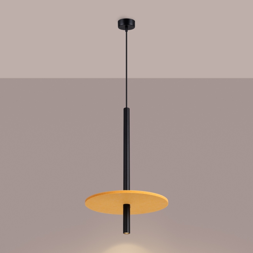 Pendul pe cablu FELTRO 1xG9/8W/230V negru/galben