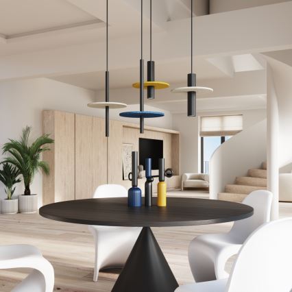 Pendul pe cablu FELTRO 1xG9/8W/230V negru/galben