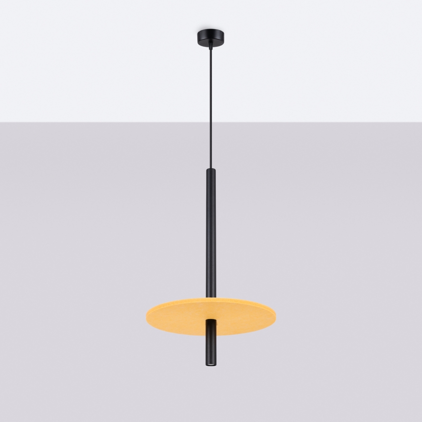 Pendul pe cablu FELTRO 1xG9/8W/230V negru/galben
