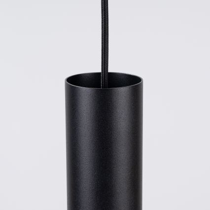 Lampă suspendată pe cablu PELTA 1xGU10/10W/230V negru/crem