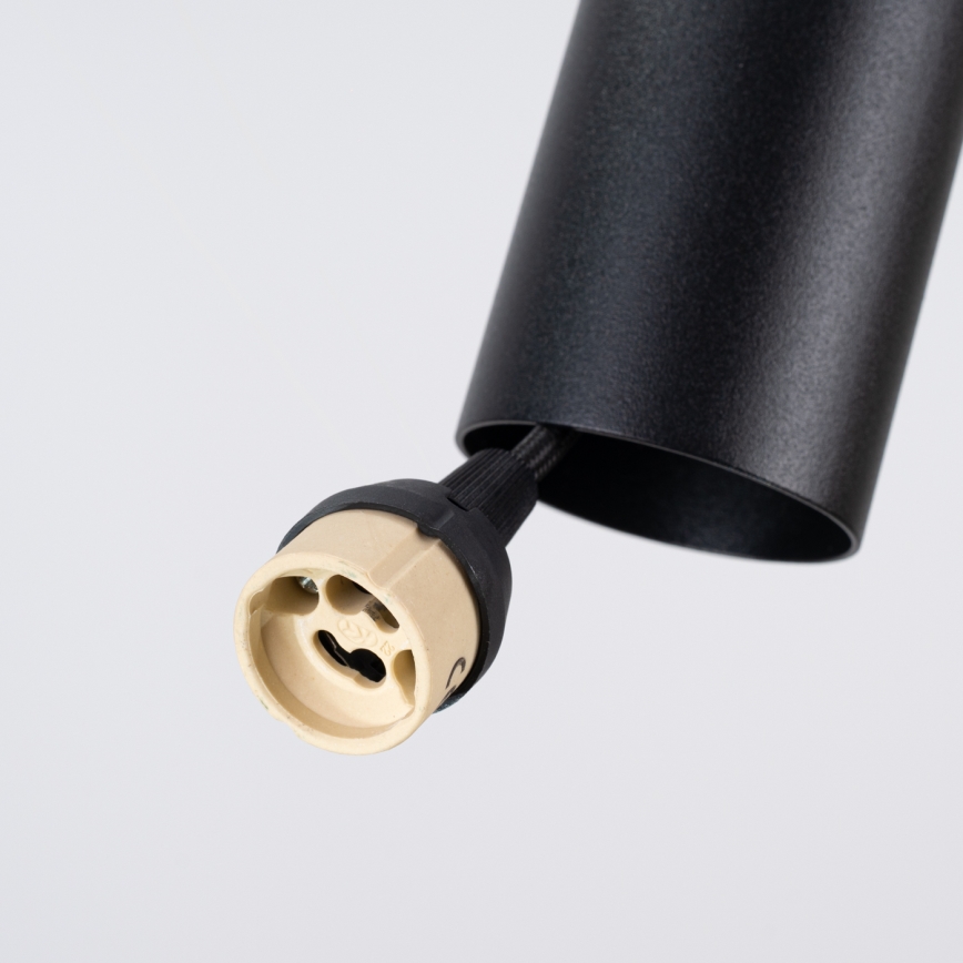 Lustră suspendată pe cablu PELTA 1xGU10/10W/230V negru/albastru