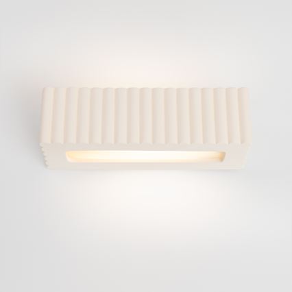 Aplica de perete RIGATA 1xE27/15W/230V ceramică/albă