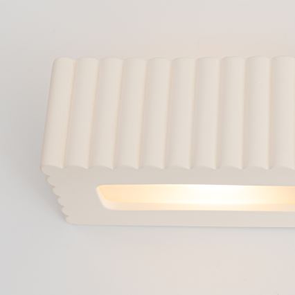 Aplica de perete RIGATA 1xE27/15W/230V ceramică/albă