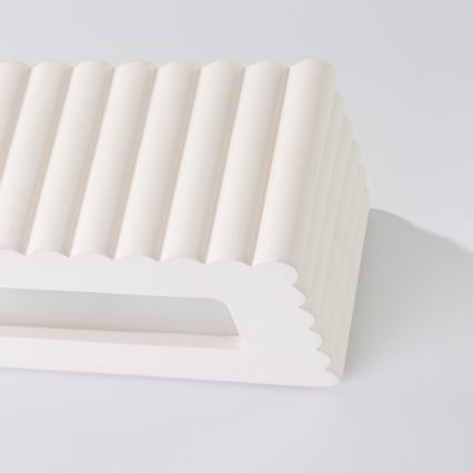 Aplica de perete RIGATA 1xE27/15W/230V ceramică/albă