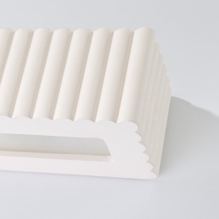 Aplica de perete RIGATA 1xE27/15W/230V ceramică/albă