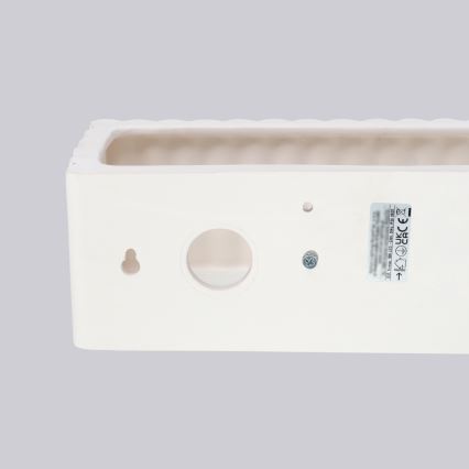 Aplica de perete RIGATA 1xE27/15W/230V ceramică/albă