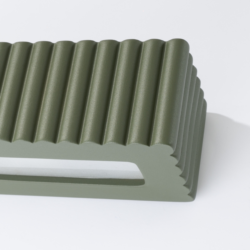 Aplica de perete RIGATA 1xE27/15W/230V ceramică/verde