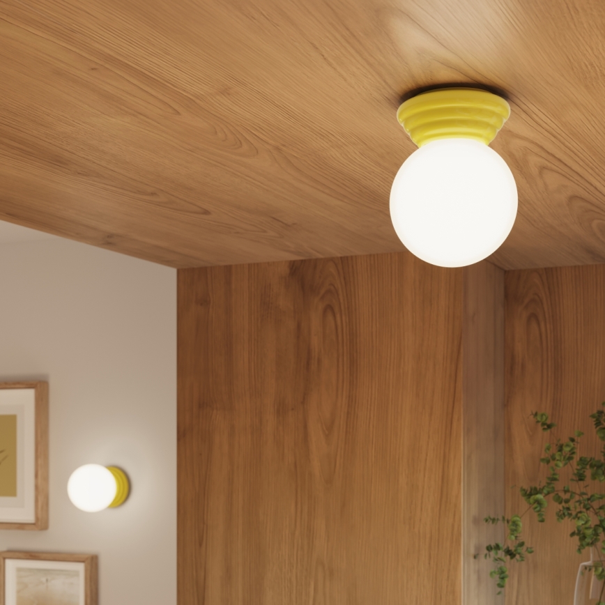 Aplica de perete pentru baie ZORI 1xG9/8W/230V IP44, galbenă