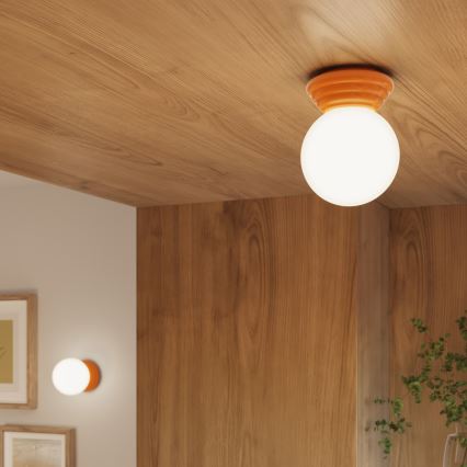 Aplica de perete pentru baie ZORI 1xG9/8W/230V IP44 portocalie