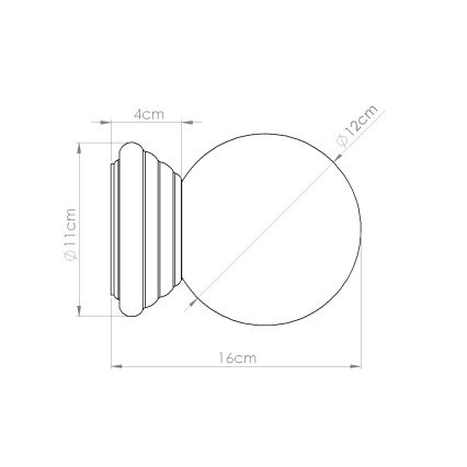 Aplica de perete pentru baie ZORI 1xG9/8W/230V IP44 portocalie