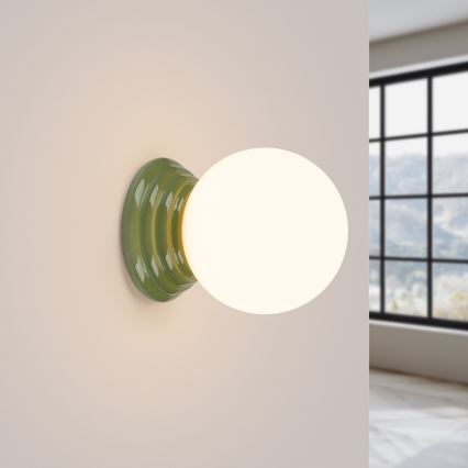 Aplică de perete pentru baie ZORI, 1x G9, 8W, 230V, IP44, verde