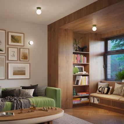 Aplică de perete pentru baie ZORI, 1x G9, 8W, 230V, IP44, verde