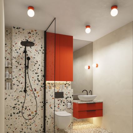 Aplica de perete pentru baie ZORI 1xG9/8W/230V IP44 roz