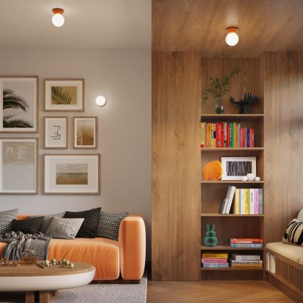 Plafonieră de baie ZORI 1xG9/8W/230V Ø 12 cm IP44 portocalie