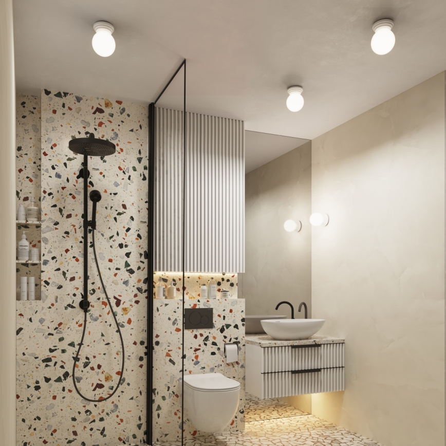 Plafonieră de baie ZORI 1xG9/8W/230V Ø 12 cm IP44 albă