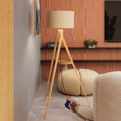 Lampă de podea NATT, 1 x E27, 15 W, 230 V, taupe