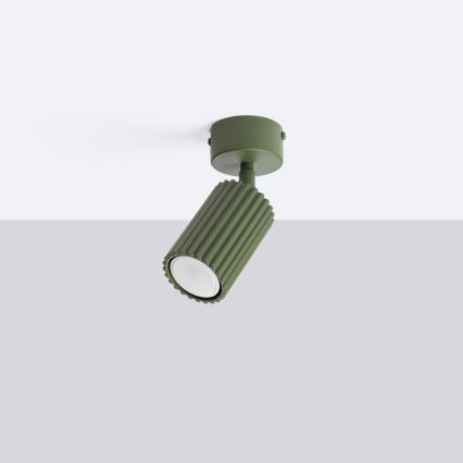 Spot KARBON 1xGU10/10W/230V verde