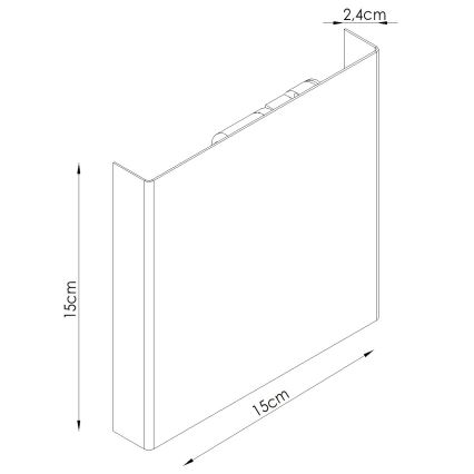 Aplică de perete VANTA 2xG9/8W/230V albă