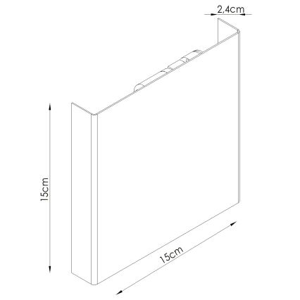 Aplica de perete VANTA 2xG9/8W/230V verde