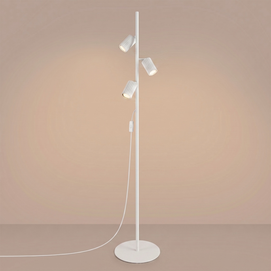 Lampadar KARBON 3xGU10/10W/230V alb