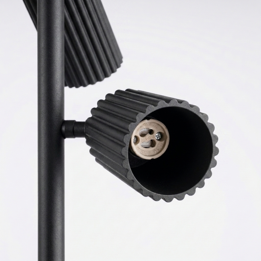 Lampă de podea KARBON 3xGU10/10W/230V neagră
