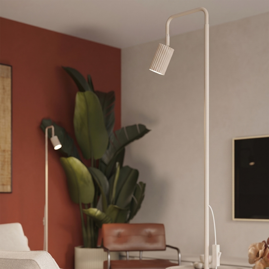 Lampă de podea KARBON 1xGU10/10W/230V crem