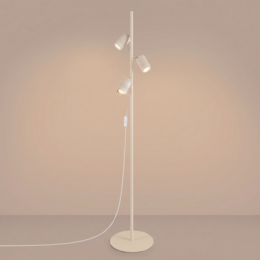 Lampadar KARBON 3xGU10/10W/230V crem