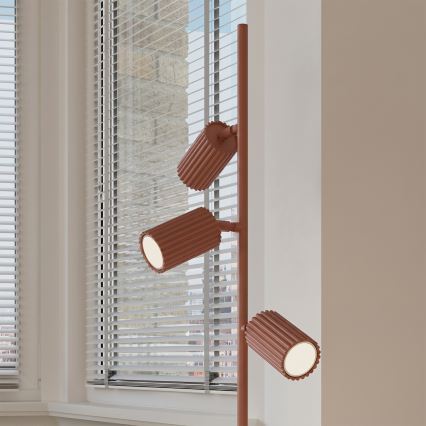 Lampă de podea KARBON 3xGU10/10W/230V portocalie