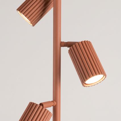 Lampă de podea KARBON 3xGU10/10W/230V portocalie