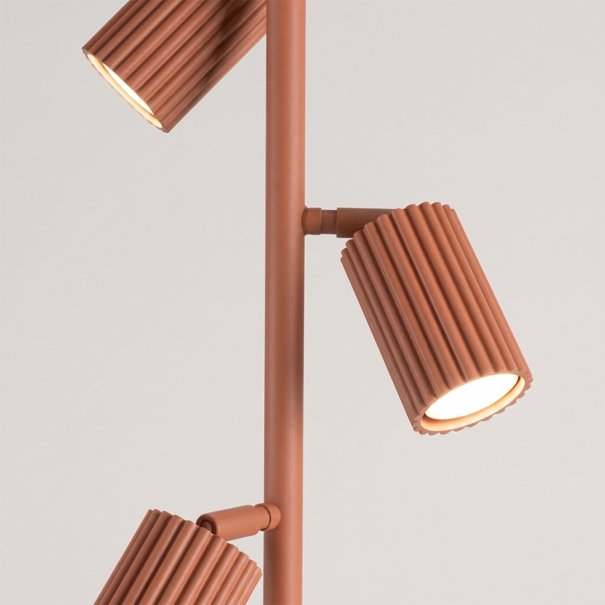 Lampă de podea KARBON 3xGU10/10W/230V portocalie