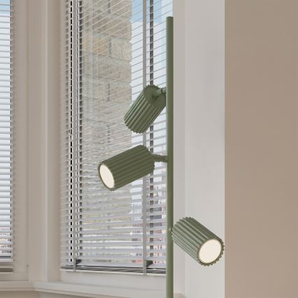 Lampă de podea KARBON 3xGU10/10W/230V verde