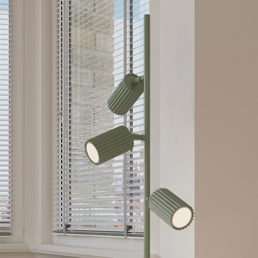 Lampă de podea KARBON 3xGU10/10W/230V verde