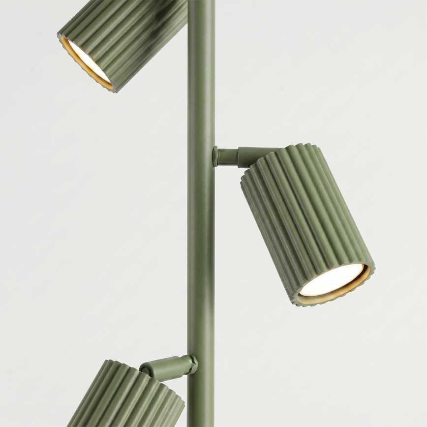Lampă de podea KARBON 3xGU10/10W/230V verde