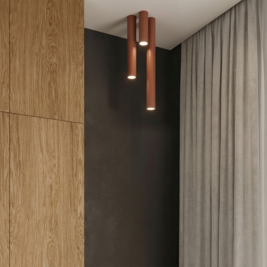 Lampă spot LAGOS 1xGU10/10W/230V 10 cm maro