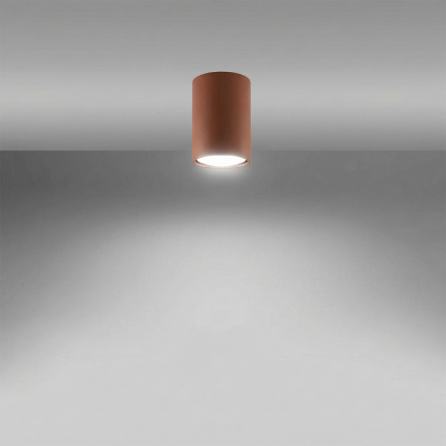 Lampă spot LAGOS 1xGU10/10W/230V 10 cm maro