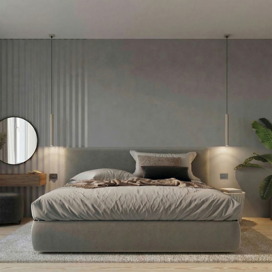 Lustră pe cablu PASTELO 1xG9/8W/230V taupe